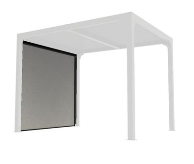 Rideau manuel pour pergola bioclimatique PER 2430 BI gris 5,76 m², Livraison à domicile incluse - HABRITA