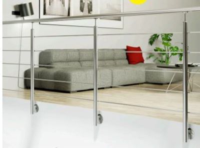 Garde-corps Harmony - Inox - L 1,50 m - Pose latérale - SOGEM