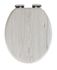 Abattant de WC MDF Gris chêne WENKO