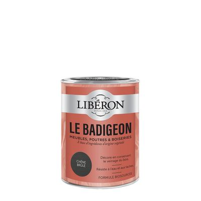 Badigeon meubles, poutres et boiseries Libéron Chêne brûlé 250 mL - LIBERON