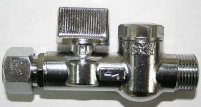 Vanne 1/4 tour mâle femelle 3/8 avec filtre
