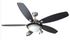 Ventilateur de plafond silencieux avec lumière Chrome et noir/blanc Ø132cm - Milord AIR&LIGHT