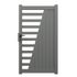 Portillon aluminium PIVOINE l.1,00 x H.1,78 m gris alu GARDEN GATE