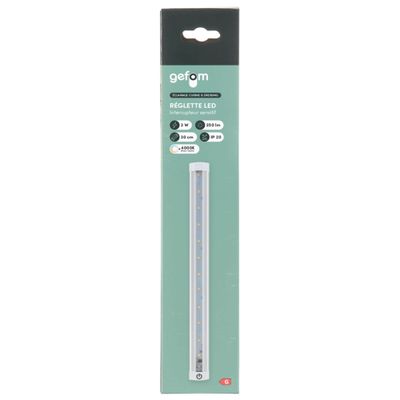 Réglette LED 30cm 3W 260 lumens lumière du jour - GEFOM