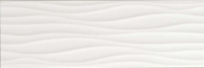 Faïence décor blanc brillant 25 x 75 cm 1,31 m²