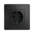 Prise schuko 2 pôles + terre noir Caly - DEBFLEX
