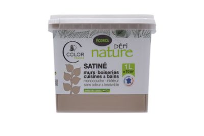 Peinture naturelle murale Ecorce satin 1 L - DEFI NATURE