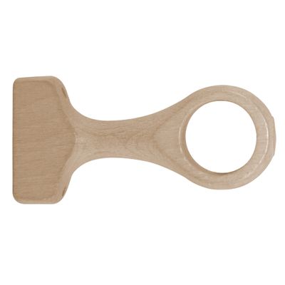 Support à oeil en bois diam 28 mm Finition Bois naturel par 2 - MOBOIS
