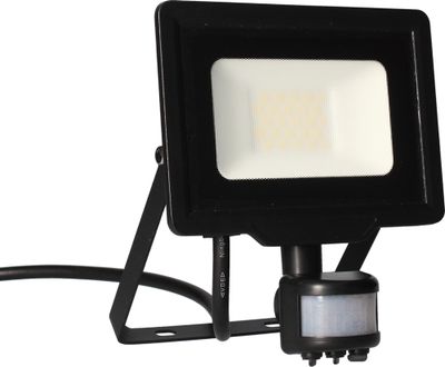 Projecteur extérieur LED détecteur de mouvements Kali noir IP44 1700 lumens blanc neutre - ARLUX