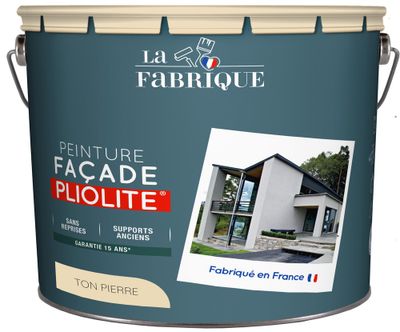 Peinture façade pliolite ton pierre 10 L - LA FABRIQUE