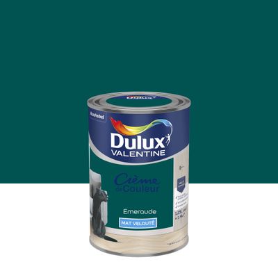 Peinture Crème de Couleur Emeraude mat 1,25 L- DULUX VALENTINE