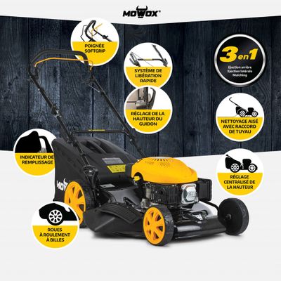 Tondeuse à gazon thermique tractée 56 cm  PM 5690 SHW - MOWOX