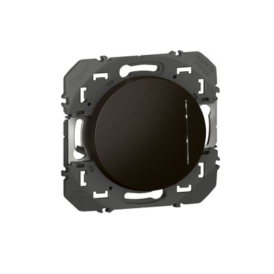 Bouton poussoir encastrable avec voyant lumineux Noir - Dooxie LEGRAND