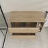 Meuble de salle de bains Timber 2 tiroirs + niche 80 x 56 x 46 cm MDF chêne naturel - AURLANE