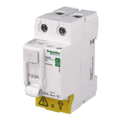 Interrupteur différentiel type A 63A 30mA phase+neutre peignable - Resi9 XP SCHNEIDER ELECTRIC