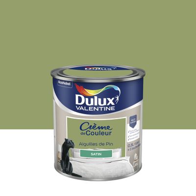 Peinture Crème de Couleur Aiguilles de Pin satin 0,5 L - DULUX VALENTINE