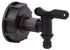 Kit adaptateur en plastique pour cuve de 1000L avec robinet plastique - BOUTTE