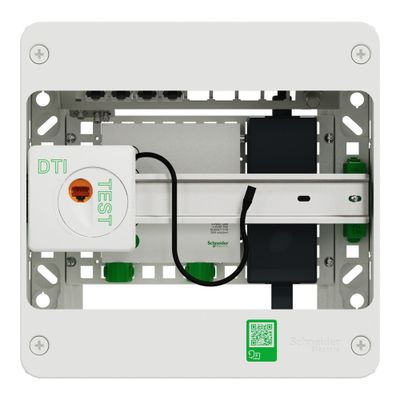 Coffret de communication grade 3TV 4 RJ45 + switch PoE - Resi9 Connect SCHNEIDER ELECTRIC