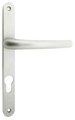 Demi-ensemble de poignée sur plaque étroite à cylindre Zenia 195 mm aluminium ALPERTEC