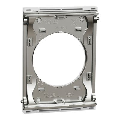 Plaque de finition centrale 1 poste Odace 2025 Architecte effet céramique blanc - SCHNEIDER ELECTRIC