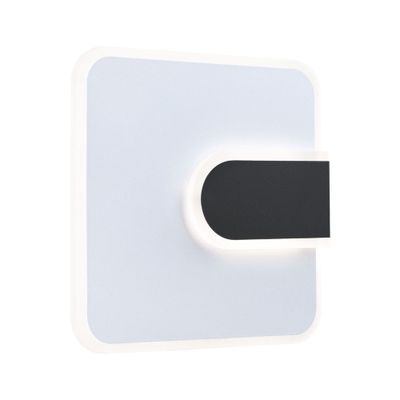 Applique murale LED design 1520 lumens lumière blanc neutre carrée Noir/blanc - 2Form PAULMANN