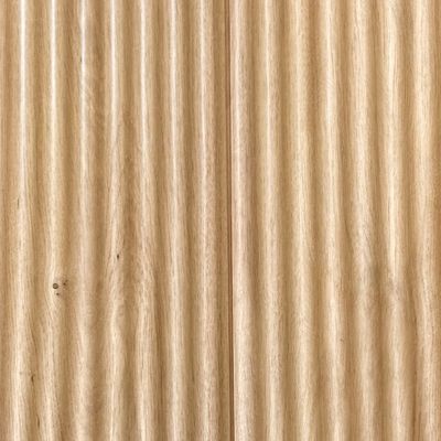 Lot 3 panneaux bois décoratifs MDF ondulés revêtus chêne - 14 x 213 x 2500 mm - AJ TIMBER