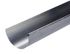 Gouttière demi-ronde zinc dév.33 L. 2 m EDILIANS