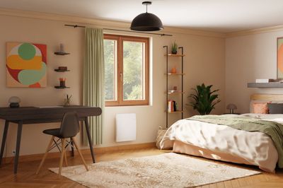 Radiateur à inertie sèche WALTER II 1000W blanc horizontal - NOIROT
