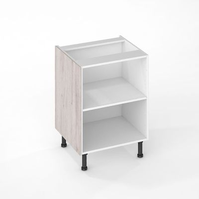 Joue de finition effet bois clair pour meuble bas de cuisine Nature syncron blanchi 70 x 57 cm OFITRES
