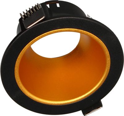 Spot LED encastrable GU10 anti-éblouissement sans ampoule Noir/doré - Naxos ARLUX