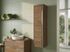 Colonne de salle de bains Thana 2 portes L35 x H140 x P32 cm panneau de particules vieux chêne