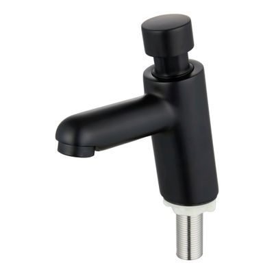 Robinet de lave-main noir temporisé réglable - EDOUARD ROUSSEAU