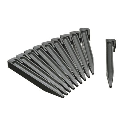 Ancres gris pour bordure flexible H 19,5cm - sachet de 10 pièces OUTSIDE LIVING