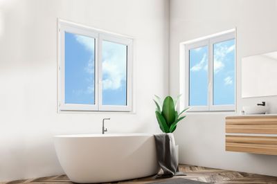 Fenêtre PVC 2 vantaux hauteur 135 x largeur 140 cm