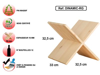 Croix pour ranger 12 bouteilles