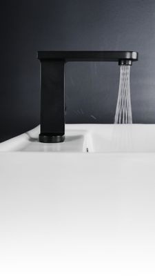 Mitigeur lavabo bas noir Merida EUROSANIT