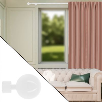 Embout déco boule à visser diam 16 mm Finition Blanc brillant - MOBOIS