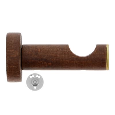 Support ouvert en bois de 80 mm diam 28 mm Finition Chêne foncé - MOBOIS
