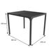 Pergola bioclimatique autoportante manuelle aluminium balcon et terrasse PER2430BI gris 7,2 m², Livraison à domicile incluse - HABRITA