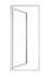 Porte-fenêtre PVC blanc 1 vantail tirant droit H.205 x l.80 cm CLOSY