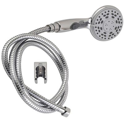 Ensemble flexible et douchette Stop'o chromé 3 jets 1m50 - EDOUARD ROUSSEAU