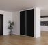 Porte de placard Noir Profil blanc H 248,5 x L 92,2 cm YNGENIO