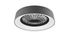 Ventilateur de plafond tissu avec lumière LED + télécommande Gris Ø48cm - Farsund REALITY