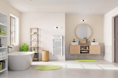 Sèche-serviettes à inertie fluide connecté ACTIBAIN 500W blanc - NOIROT