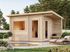 Sauna extérieur Palmako Sanna 4,1m² double vitrage et pergola - 12,6 m² - PALMAKO