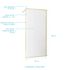 Paroi de douche à l'italienne 90x200 cm profilé or verre transparent 6 mm Golden Edge - AURLANE