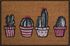 Tapis natruel blanchi pots cactus 40 x 60 cm - ID HOME