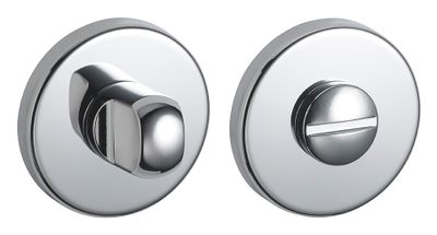 Rosaces de porte rondes à condamnation chrome brillant diamètre 50 mm FROSIO