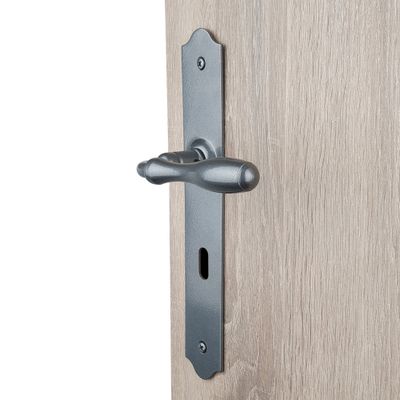 Poignées de porte Celine fer patiné à clé ALPERTEC