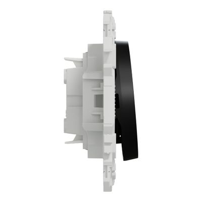 Interrupteur ou poussoir VMC 2 vitesses Odace 2025 noir - SCHNEIDER ELECTRIC